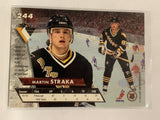 #244 Martin Straka Pittsburgh Pirates 1993-94 Fleer Ultra Hockey Card  NHL