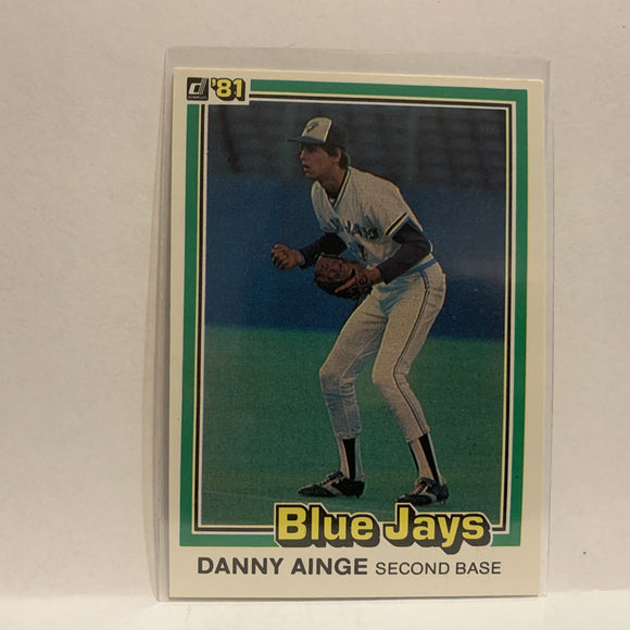 #569 Daniel Ray Ainge Toronto Blue Jays 1981 Donruss Baseball Card IW