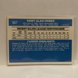 #557 Kent Alan Hrbek Minnesota Twins 1982 Donruss Baseball Card IW