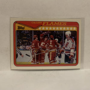 #38 Calgary Flames Team Card 1990-91 Topps Hockey Card JZ1