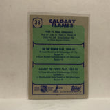 #38 Calgary Flames Team Card 1990-91 Topps Hockey Card JZ1