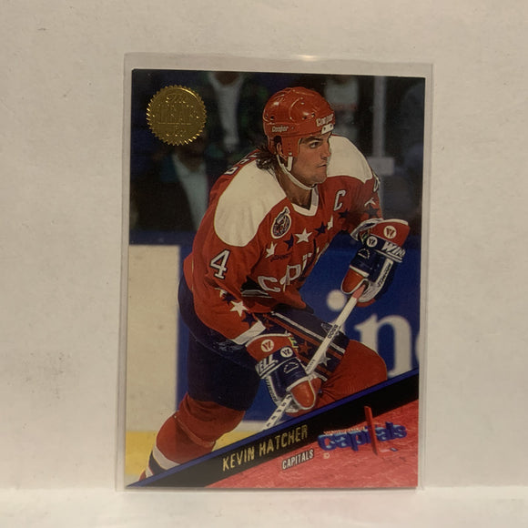 #34 Kevin Hatcher Washington Capitals 1993-94 The Leaf Hockey Card JZ1