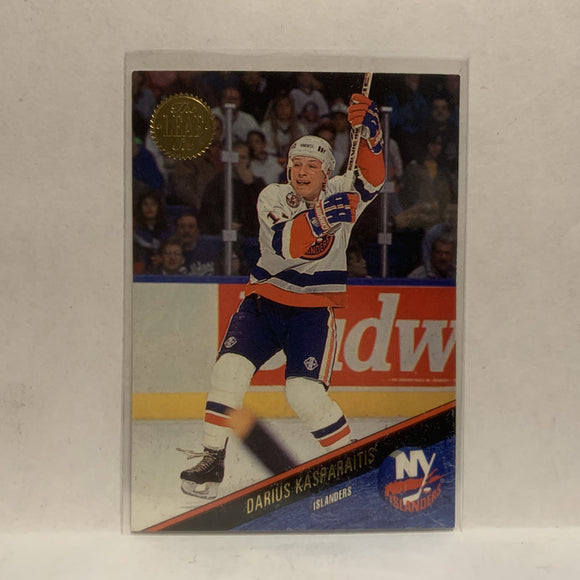 #101 Darius Kasparaitis New York Islanders 1993-94 The Leaf Hockey Card JZ2