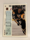 #31 Phil Bourque Pittsburgh Penguins 1990-91 Upper Deck Hockey Card  NHL