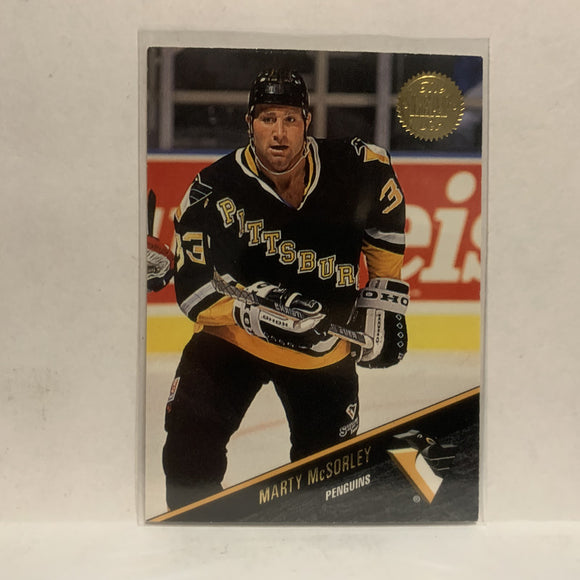 #352 Marty Mcsorley Pittsburgh Pengiuns 1993-94 The Leaf Hockey Card JZ2