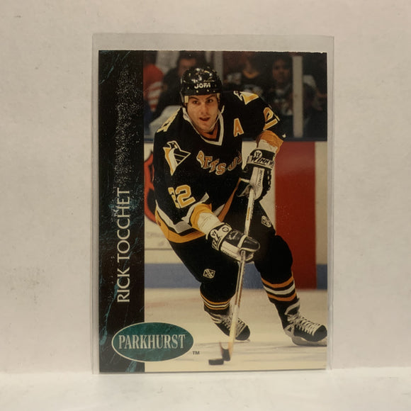 #139 Rick Tocchet Pittsburgh Pengiuns 1993-94 Parkhurst Hockey Card JZ2