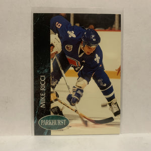 #146 Mike Ricci Quebec Nordiques 1993-94 Parkhurst Hockey Card JZ2