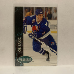 #147 Joe Sakic Quebec Nordiques 1993-94 Parkhurst Hockey Card JZ2