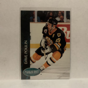 #242 Dave Poulin Boston Briuns 1993-94 Parkhurst Hockey Card JZ2