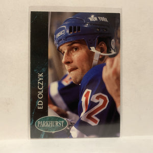 #350 Ed Olczyk New York Rangers 1993-94 Parkhurst Hockey Card JZ3