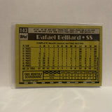 #143 Rafael Belliard Pittsburgh Pirates 1990 Topps Baseball Card IY