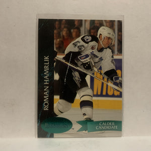 #173 Roman Hamrlik Tampa Bay Lightning 1993-94 Parkhurst Hockey Card JZ3