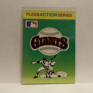 Team Logo San Francisco Giants 1990 Fleer Baseball Card IY