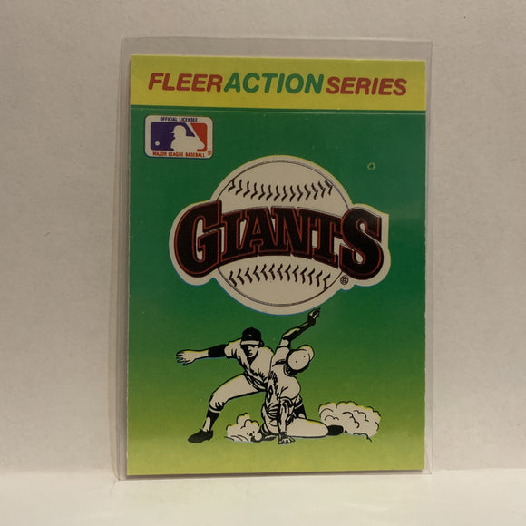 Team Logo San Francisco Giants 1990 Fleer Baseball Card IY