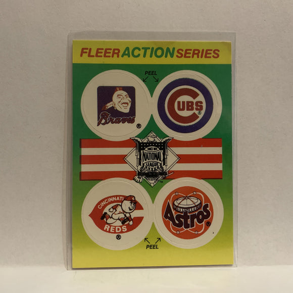 Team Logo National League 1990 Fleer Baseball Card IY