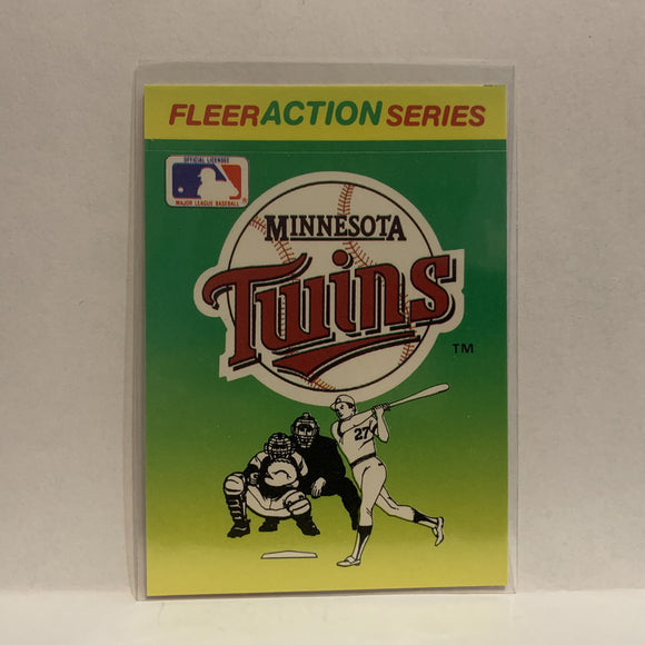 Team Logo  Minnesota Twins 1990 Fleer Baseball Card IY