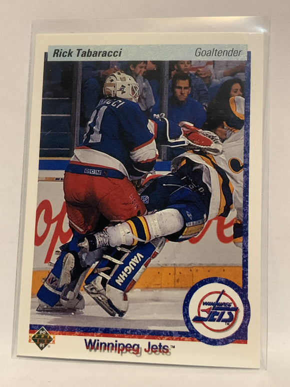 #520 Rick Tabaracci Winnipeg Jets 1990-91 Upper Deck Hockey Card  NHL