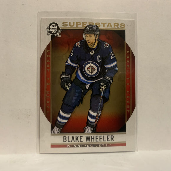 #124 Blake Wheeler Superstars Winnipeg Jets2018-19 OPC Coast to Coast Hockey Card KA