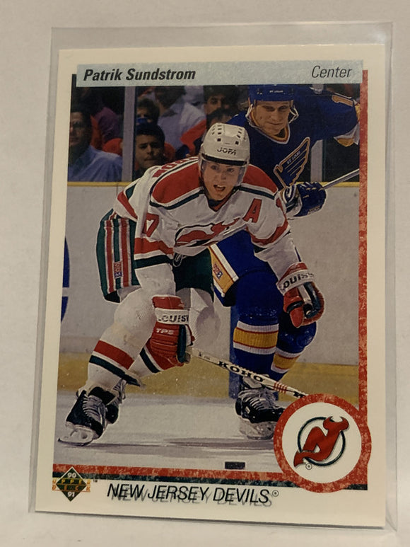 #288 Patrik Sundstrom New Jersey Devils 1990-91 Upper Deck Hockey Card  NHL