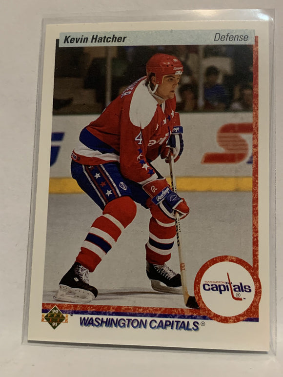 #109 Kevin Hatcher Washington Capitals 1990-91 Upper Deck Hockey Card  NHL