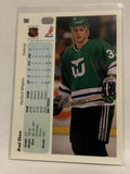 #90 Brad Shaw Hartford Whalers 1990-91 Upper Deck Hockey Card  NHL