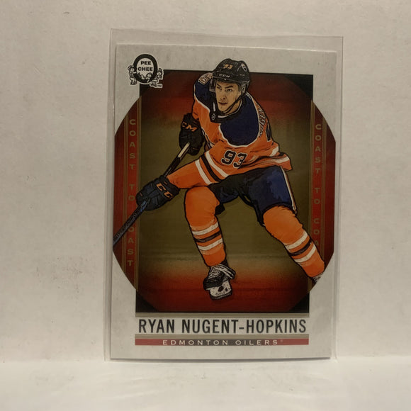 #58 Ryan Nugent Hopkins Edmonton Oilers2018-19 OPC Coast to Coast Hockey Card KB