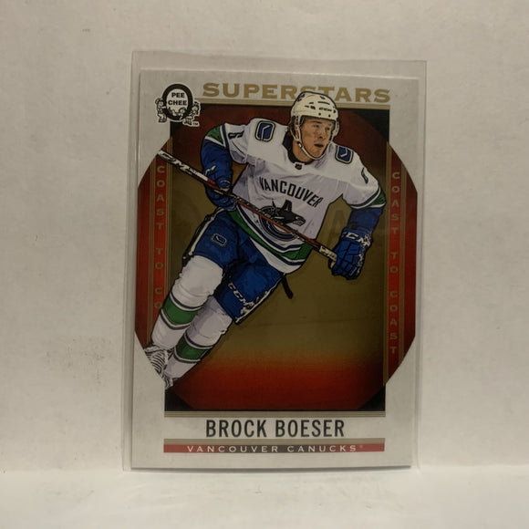 #114 Brock Boeser Superstars Vancouver Canucks 2018-19 OPC Coast to Coast Hockey Card KB