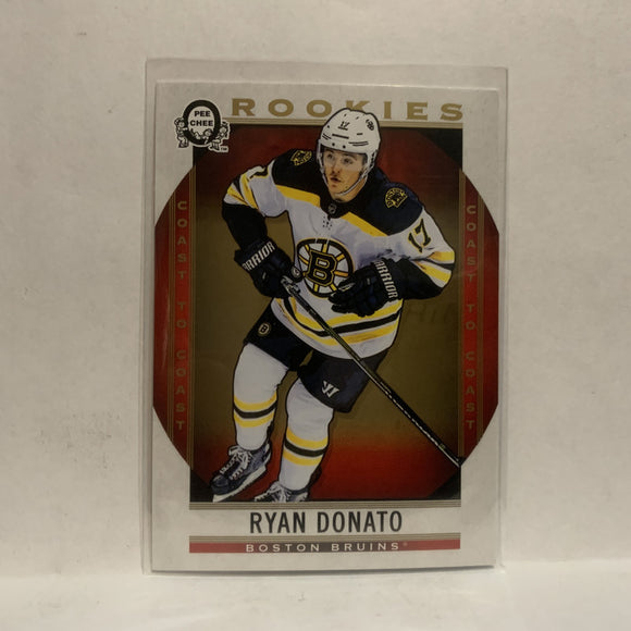 #170 Ryan Donato Rookie Boston Bruins2018-19 OPC Coast to Coast Hockey Card KB