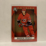 #181 Warren Foegele Rookie Red Carolina Hurricanes2018-19 OPC Coast to Coast Hockey Card KB