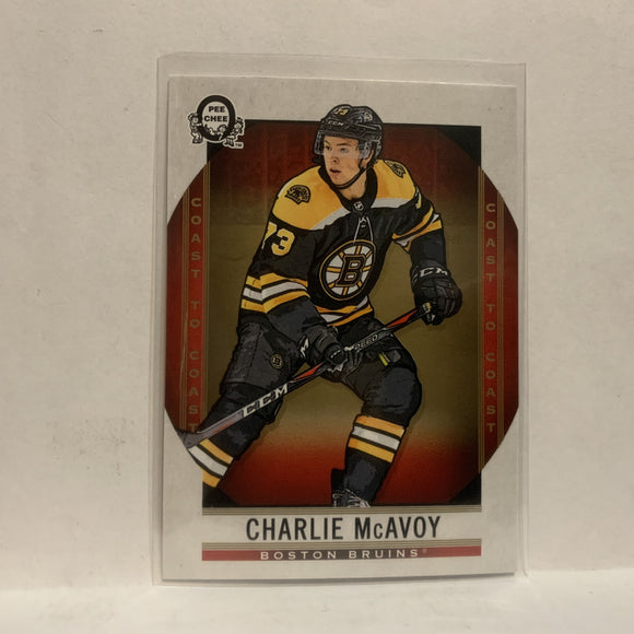#72 Charlie Mcavoy Boston Bruins2018-19 OPC Coast to Coast Hockey Card KB