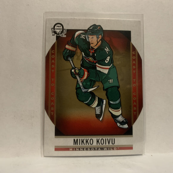 #68 Mikko Koivu Minnesota Wild2018-19 OPC Coast to Coast Hockey Card KC