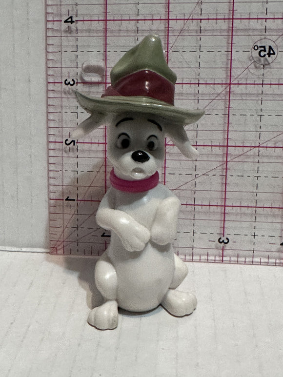 Puppy Wearing a Campaign Army Hat 101 Dalmation Disney Mcdonalds Toy Character