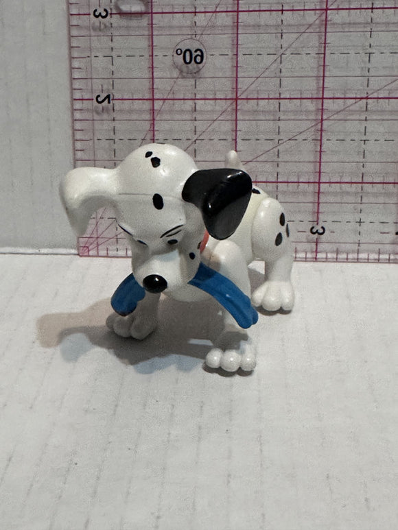 Puppy Playing with a Blue Rag 101 Dalmation Disney Mcdonalds Toy Character