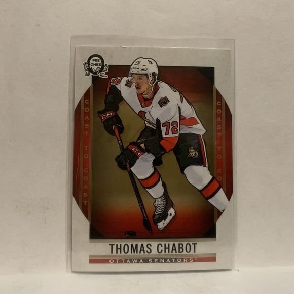 #69 Thomas Chabot Ottawa Senators2018-19 OPC Coast to Coast Hockey Card KD