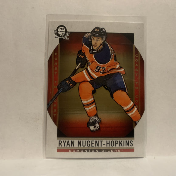 #58 Ryan Nugent Hopkins Edmonton Oilers2018-19 OPC Coast to Coast Hockey Card KD