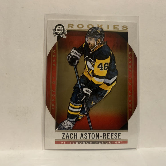 #161 Zach Aston-Reese Rookie Pittsburgh Penguins2018-19 OPC Coast to Coast Hockey Card KD