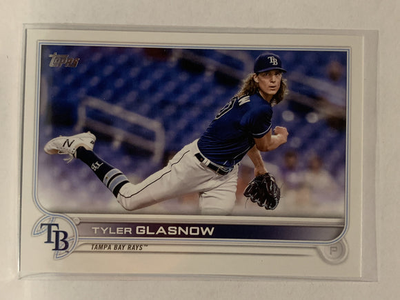 #302 Tyler Glasnow Tampa Bay Rays 2022 Topps Series One Baseball Card MLB