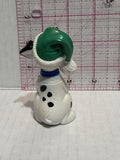 Puppy Wearing a Green Santa Hat Holding a Bone 101 Dalmation Disney Mcdonalds Toy Character