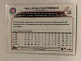 #147 Willson Contreras Chicago Cubs 2022 Topps Series One Baseball Card MLB