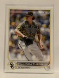 #70 Ryan Weathers San Diego Padres 2022 Topps Series One Baseball Card MLB