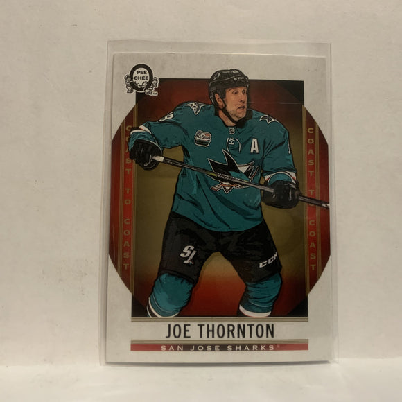 #8 Joe Thorton San Jose Sharks2018-19 OPC Coast to Coast Hockey Card KD