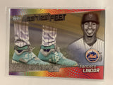 #FF-8 Francisco Lindor 40/75 New York Mets 2022 Topps Series One Baseball Card MLB