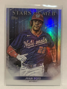 #SMLB-23 Juan Soto Stars of MLB Washington Nationals 2022 Topps Series One Baseball Card MLB