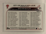 #321 City of Walk-Off Love Philadelphia Phillies 2022 Topps Series One Baseball Card MLB