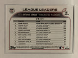 #181 Duvall Riley Albies Runs Batted in Leaders 2022 Topps Series One Baseball Card MLB