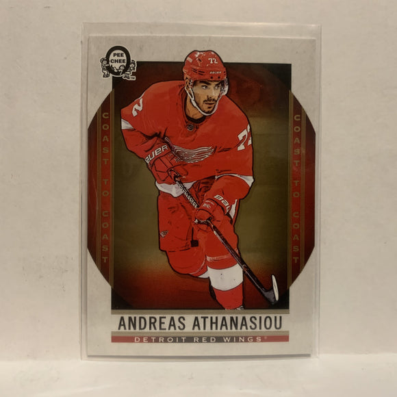 #11 Andreas Athanasiou Detroit Red Wings2018-19 OPC Coast to Coast Hockey Card KE