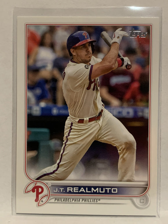 #180 J.T. Realmoto Philadelphia Phillies 2022 Topps Series One Baseball Card MLB