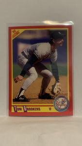 #297 Tom Brookens New York Yankees 1990 Score Baseball Card