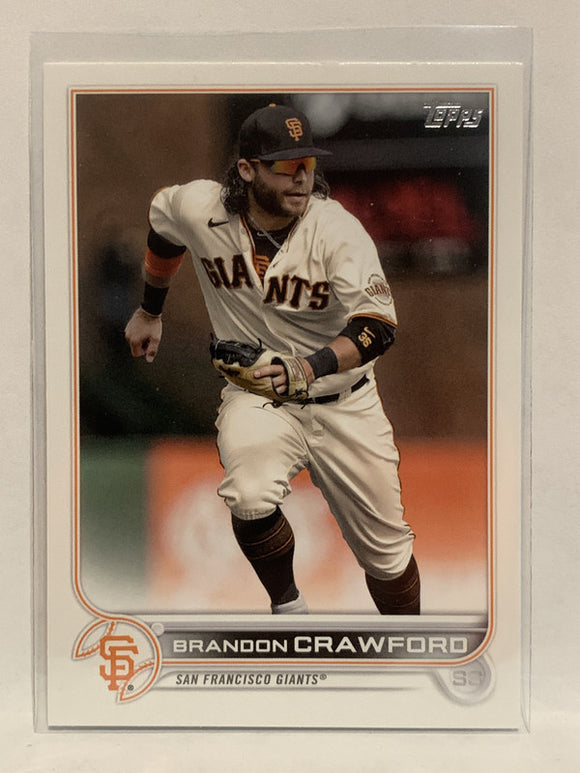 #117 Brandon Crawford  San Francisco Giants 2022 Topps Series One Baseball Card MLB