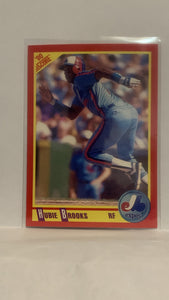 #299 Hubie Brooks Montreal Expos 1990 Score Baseball Card